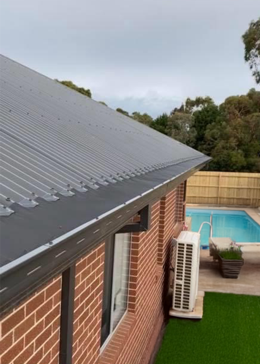 Corrugated Roof - Ember and Gutter Guard