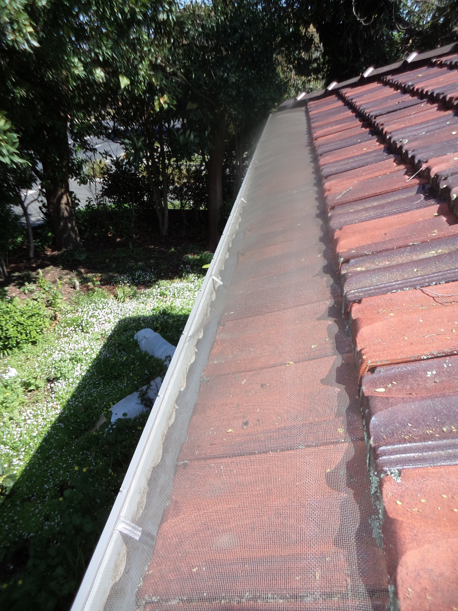 Gutter Guard on tiled roof