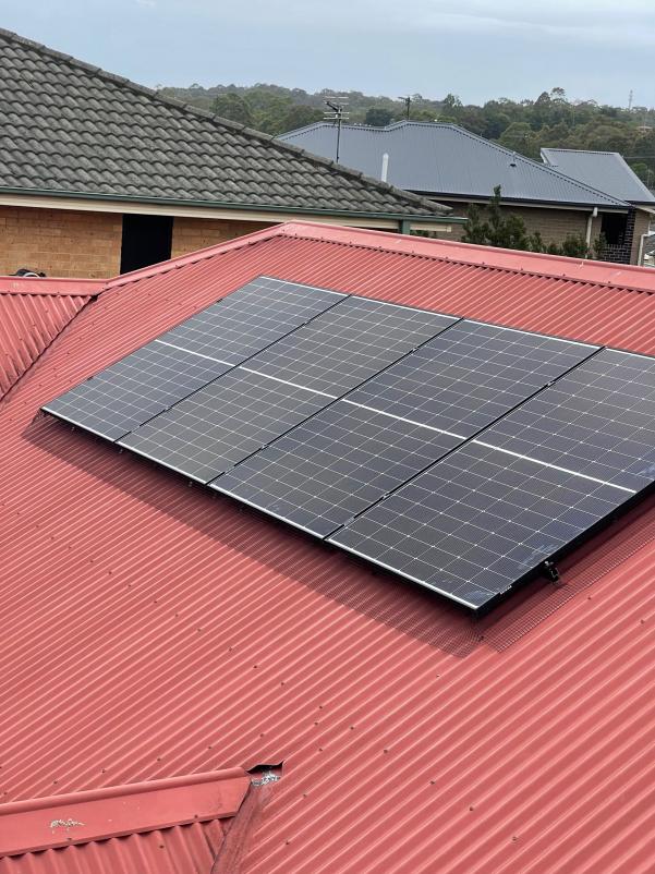 Solar Mesh installed on solar panels on a residential roof